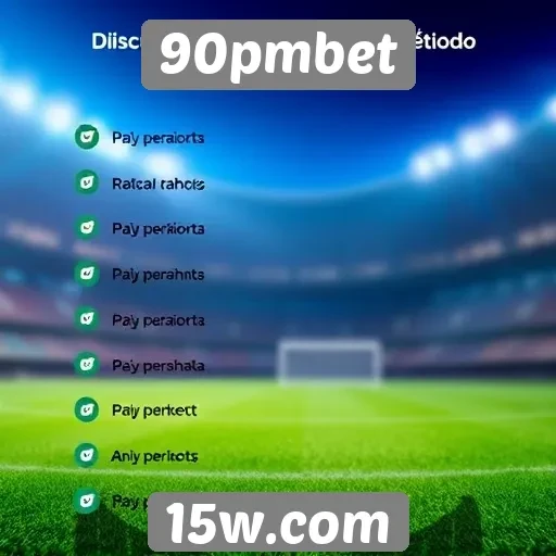 Métodos de pagamento aceitos no 90pmbet